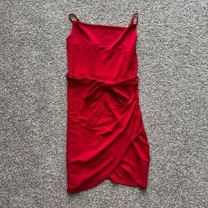 Women’s red mini dress
